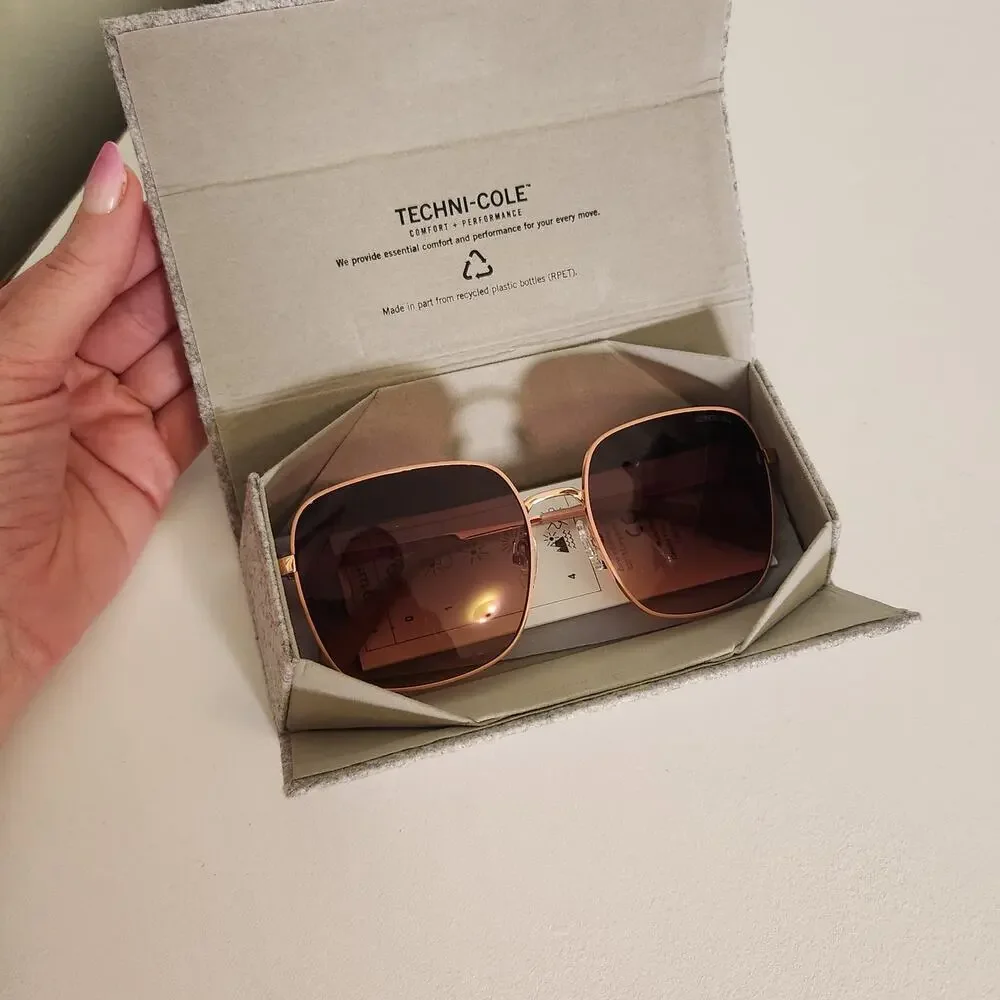 KENNETH COLE New York Sunglasses 28T, Shiny Rose Gold